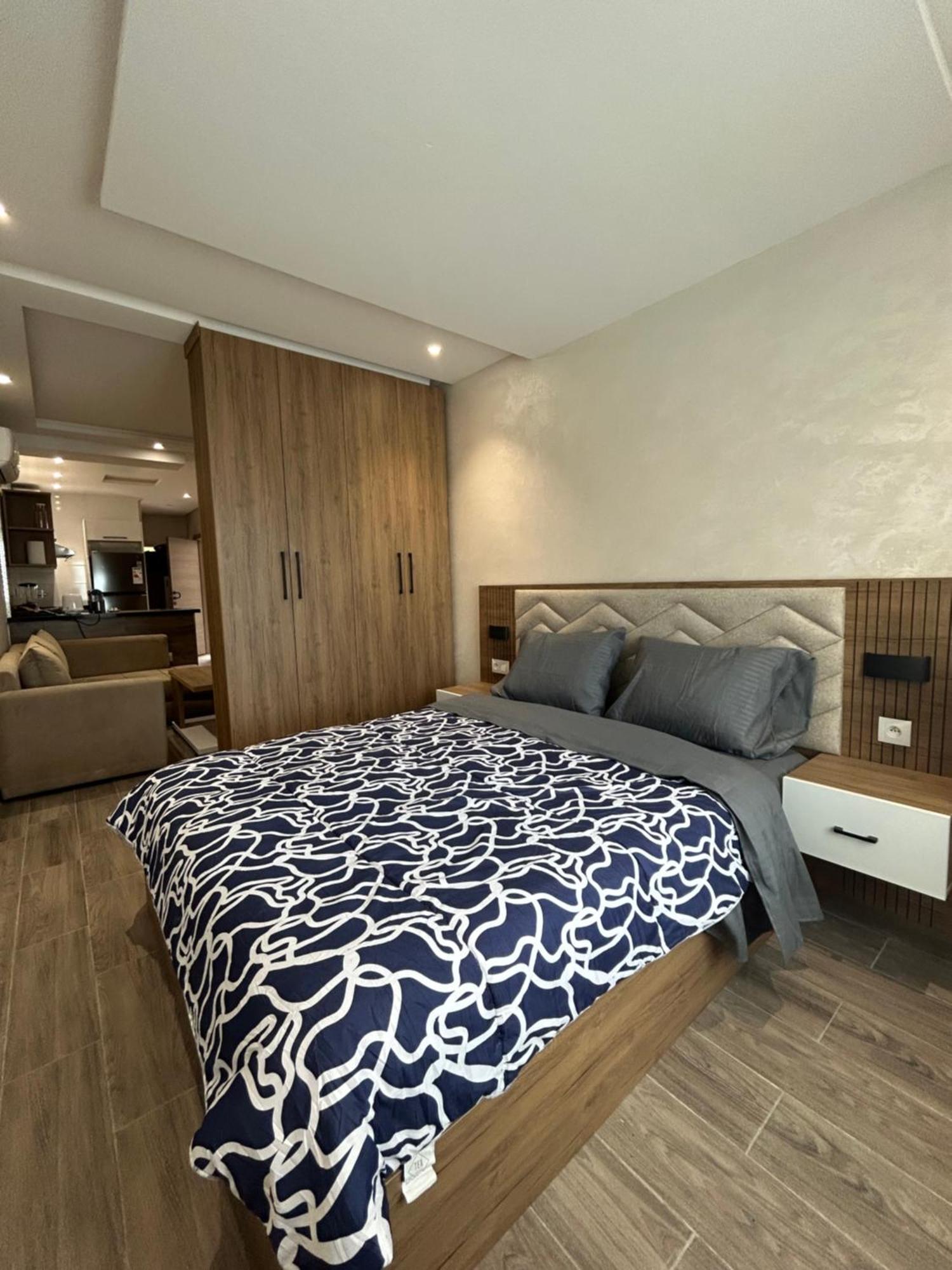 Splendide Studio Haut Standing En Face De La Marina Et A 200 M Du Port De Tanger - 1 Chambre Double Eksteriør billede